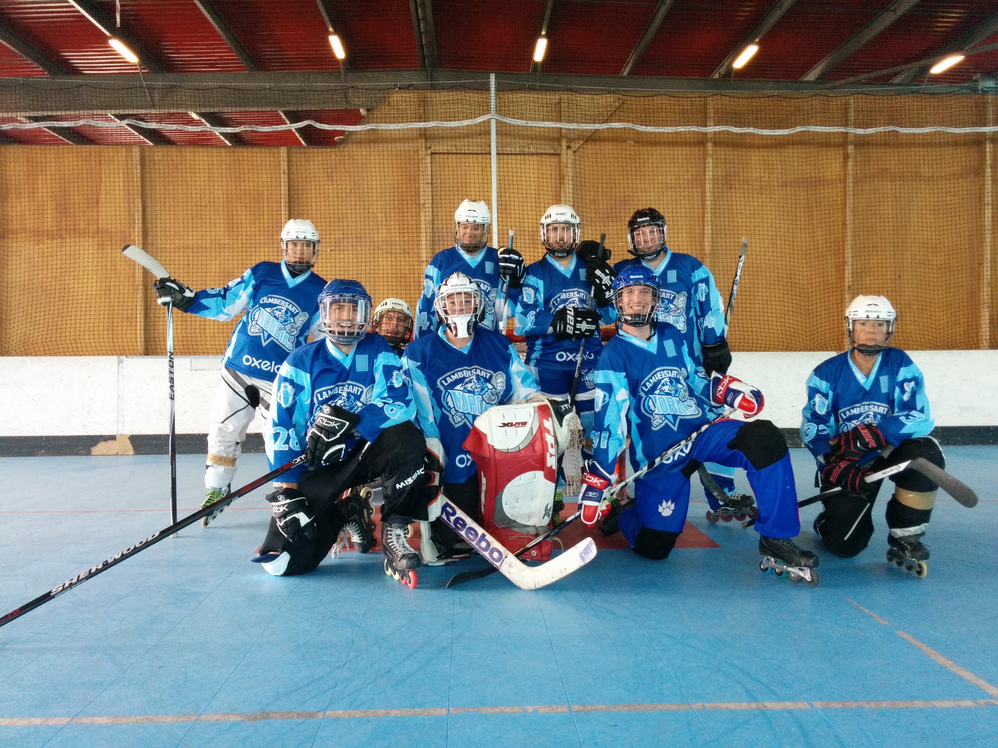 L'équipe de roller hockey des Nordiks de Lambersart